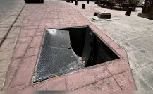 Mega hoyo aparece a escasos metros del centro de Durango
