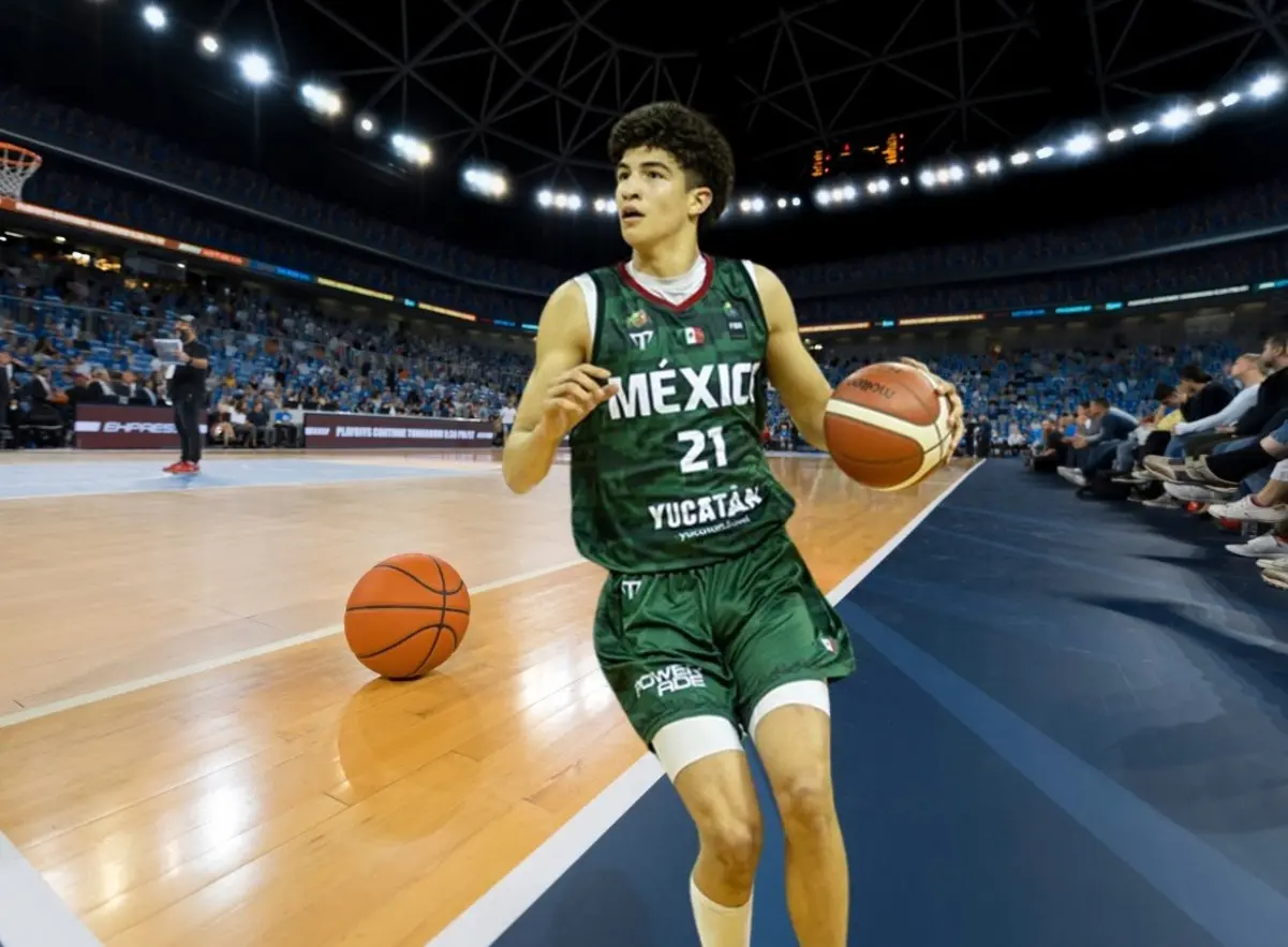 El Draft de la NBA de 2026 está cada vez más cerca y Karim está trabajando para alcanzar su mejor versión. Foto: Canva/Instagram Karim López.