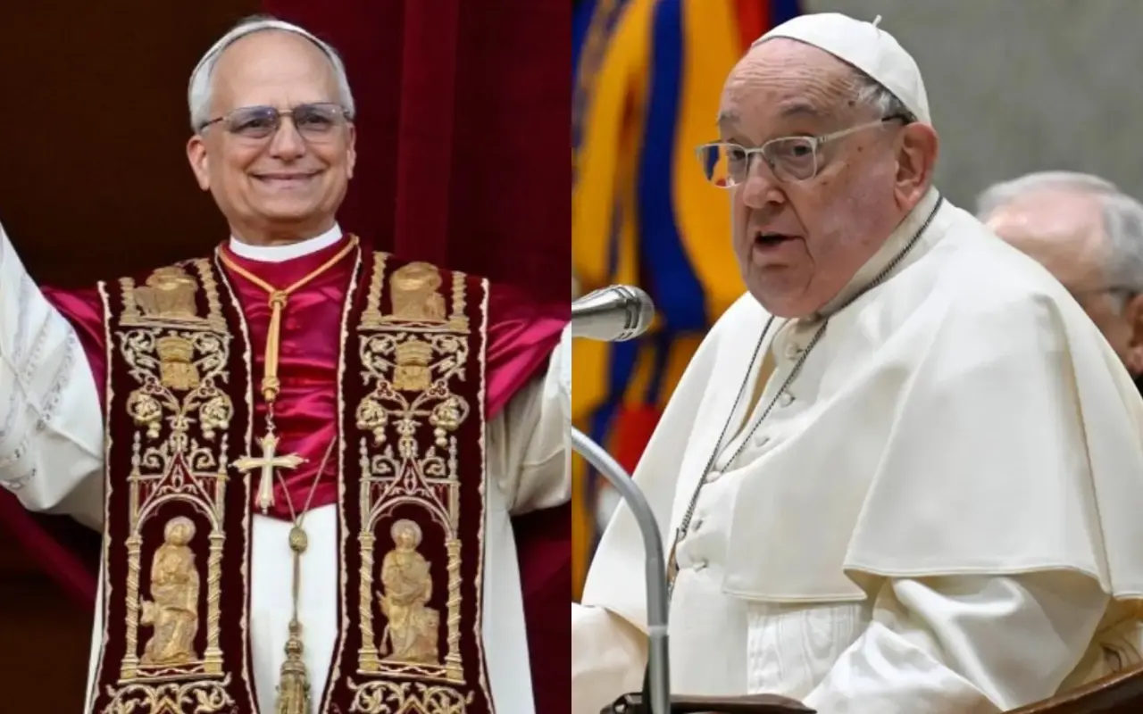 Papa León XIV y Papa Francisco Foto: Vatican News