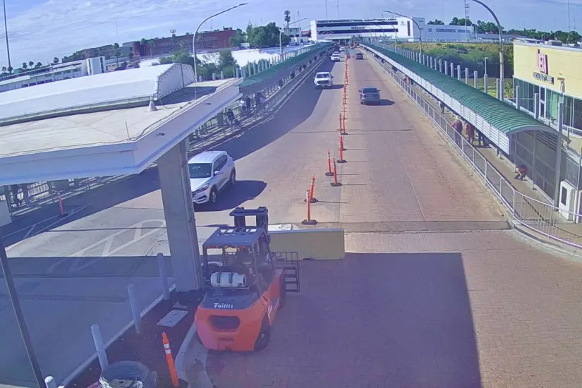 Puente Las Américas o puente Internacional I, sin fila | Foto: cámaras