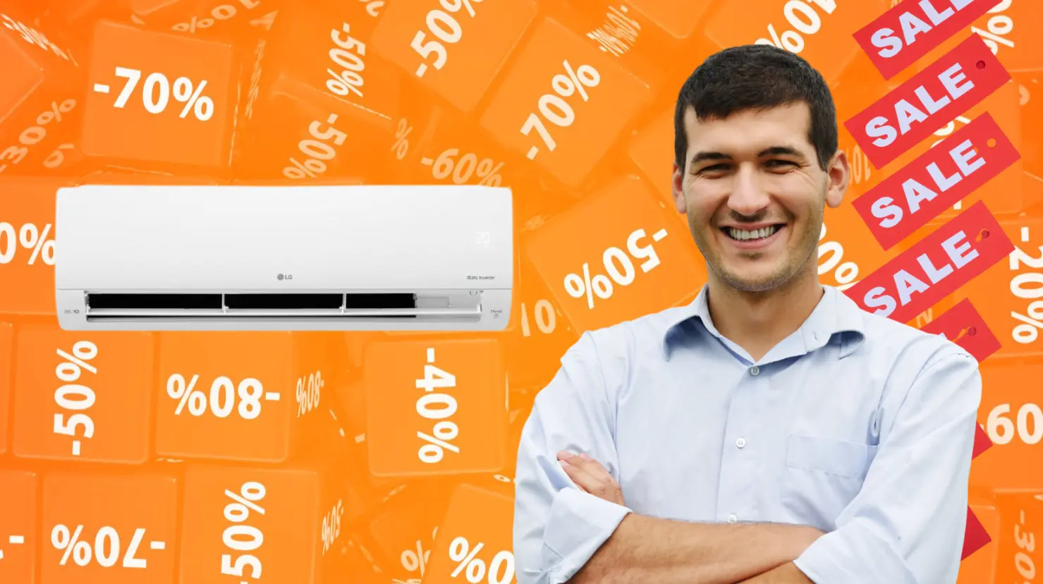 The Home Depot tiene este mini split LG con 3 mil 400 de descuento. Foto: Canva | The Home Depot.
