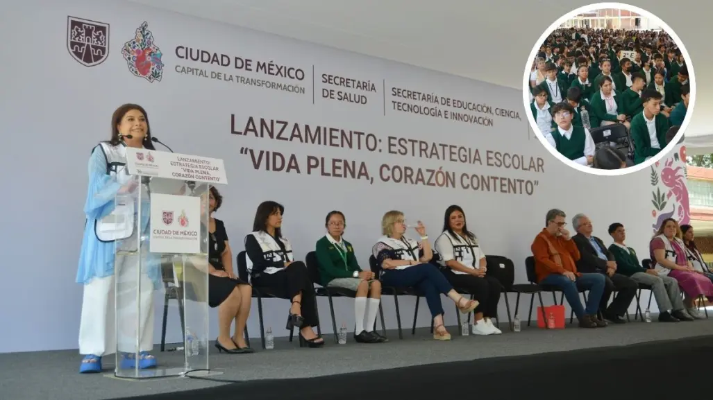 CDMX lanza estrategia "Vida Plena, Corazón Contento" para atender salud mental en estudiantes