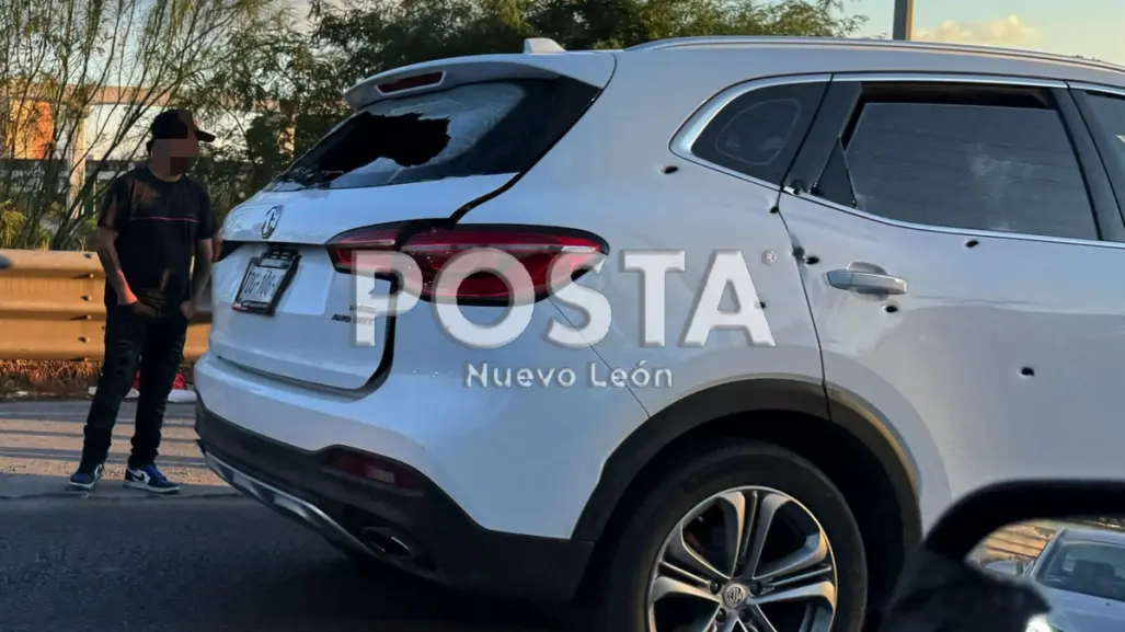 Hombre resulta herido tras ataque con arma de fuego en vía principal de Monterrey