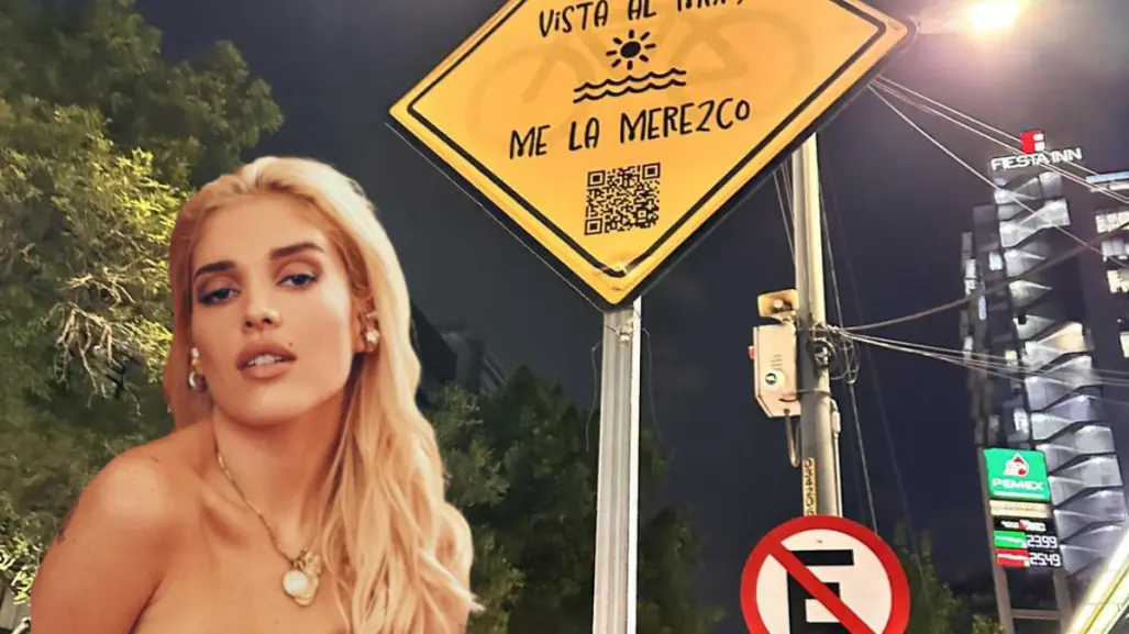 Elena Rose se disculpa por tapar letreros con publicidad para su concierto en CDMX