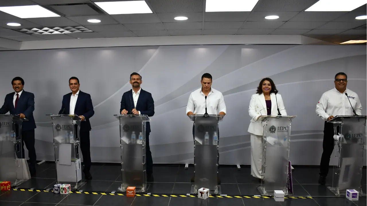 Elecciones Durango 2025: se llevó a cabo el debate entre candidatos de Durango. Foto: Cortesía.