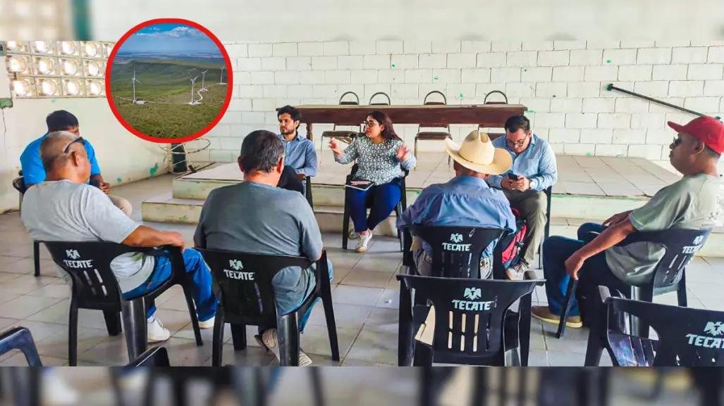 Ejidatarios de Llera reciben apoyo jurídico para solucionar conflicto con parque eólico tres mesas