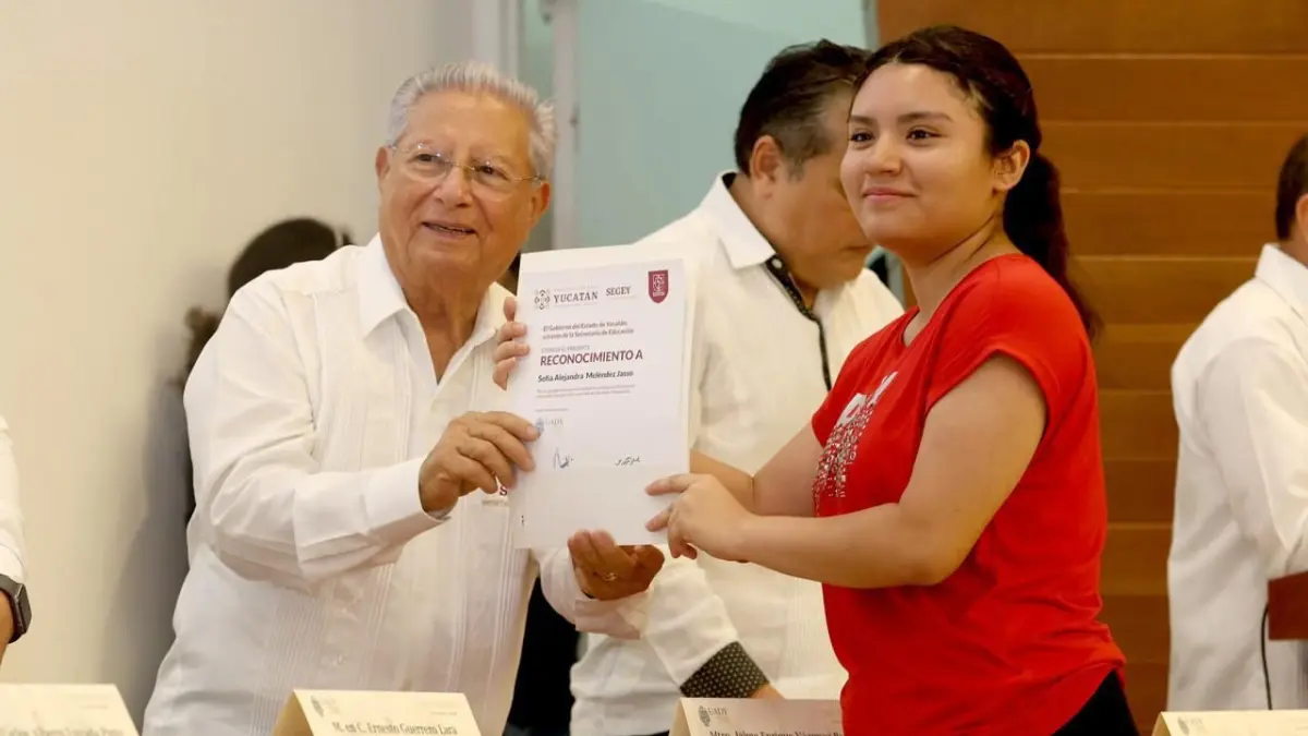 En total participaron 57 mil estudiantes de los 106 municipios de Yucatán Foto: Cortesía