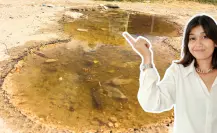 Vecinos de Ciudad Caucel reportan fuga de agua que afecta al fraccionamiento