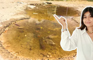 Vecinos de Ciudad Caucel reportan fuga de agua que afecta al fraccionamiento