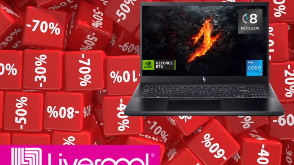 Liverpool tiene esta laptop gamer con el 45% de descuento