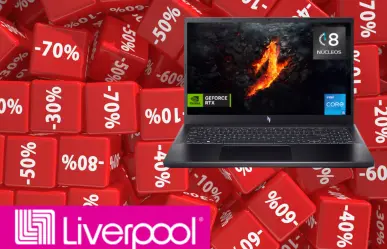 Liverpool tiene esta laptop gamer con el 45% de descuento