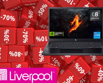 Liverpool tiene esta laptop gamer con el 45% de descuento