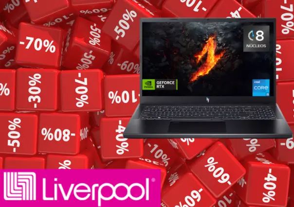 Liverpool tiene esta laptop gamer con el 45% de descuento