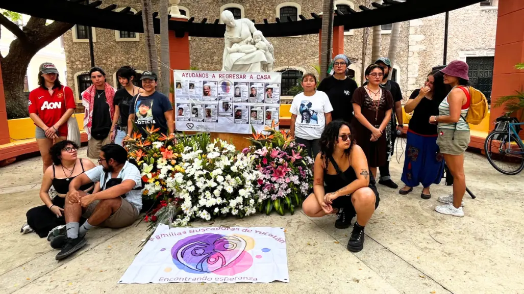 Madres buscadoras alzan la voz este 10 de mayo en el centro de Mérida