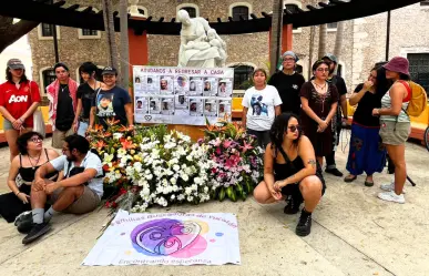 Madres buscadoras alzan la voz este 10 de mayo en el centro de Mérida 