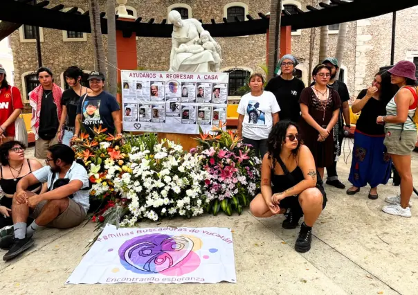 Madres buscadoras alzan la voz este 10 de mayo en el centro de Mérida 