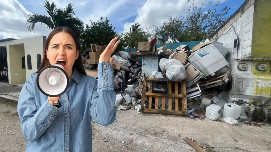 Vecinos denuncian predio por acumulación de basura en el poniente de Mérida