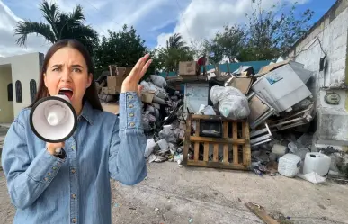 Vecinos denuncian predio por acumulación de basura en el poniente de Mérida