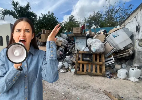 Vecinos denuncian predio por acumulación de basura en el poniente de Mérida