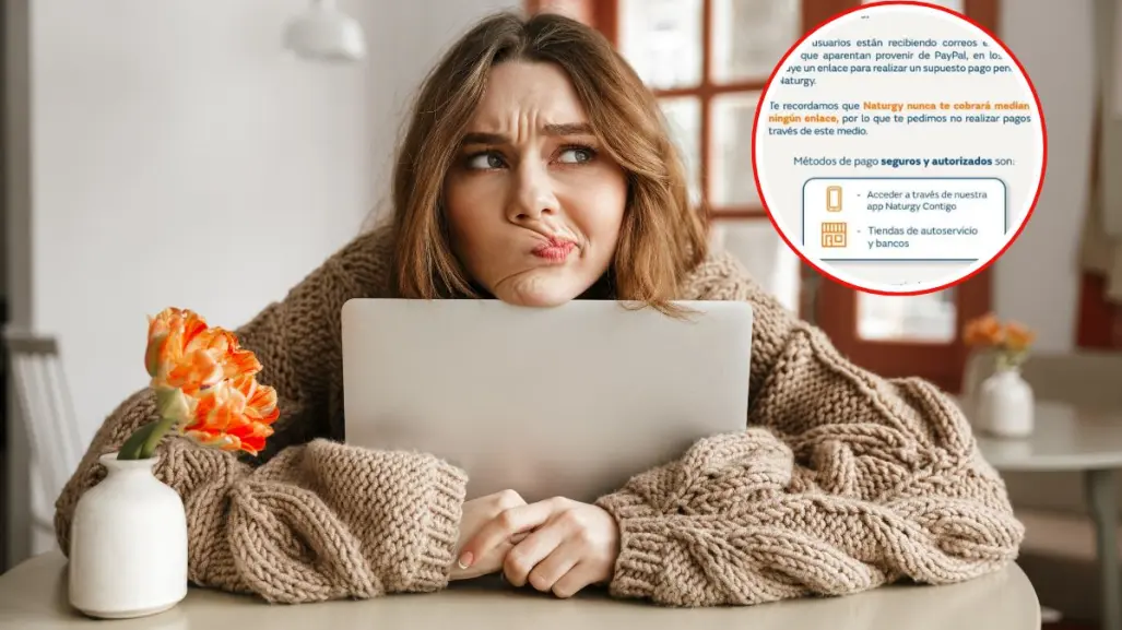 Alertan sobre fraude con correos falsos de Naturgy que suplantan a PayPal