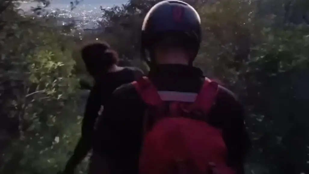 Protección Civil de Nuevo León realizaron obras de rescate a dos personas en el Cerro de las Mitras