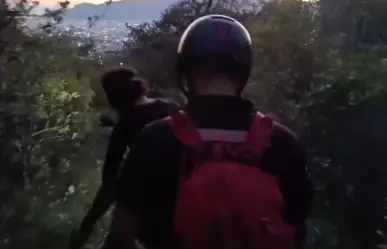 Protección Civil de Nuevo León realizaron obras de rescate a dos personas en el Cerro de las Mitras