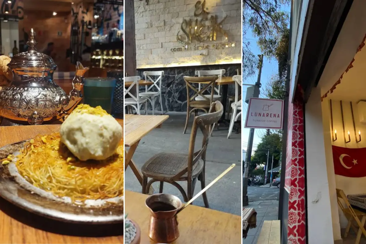 Cafeterías de café Turco en CDMX. Foto: Google Maps (Leslie Gómez Daza, Abril Giusel Jurado, K Mondragón) | Canva