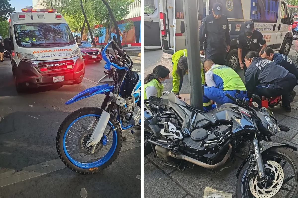 Accidente de Motociclista. Foto: Ramón Ramírez