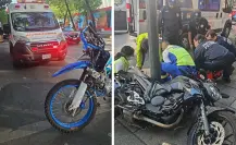Motociclista choca contra poste y queda gravemente herido en Colonia Juárez de CDMX