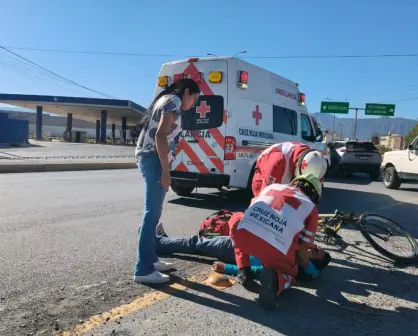 Atropellan a ciclista que circulaba al poniente de Saltillo