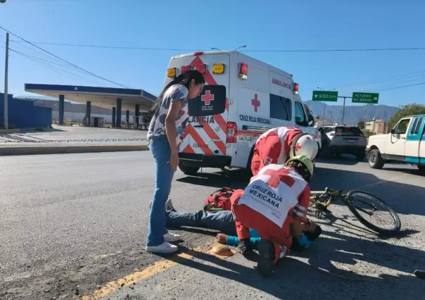 Atropellan a ciclista que circulaba al poniente de Saltillo