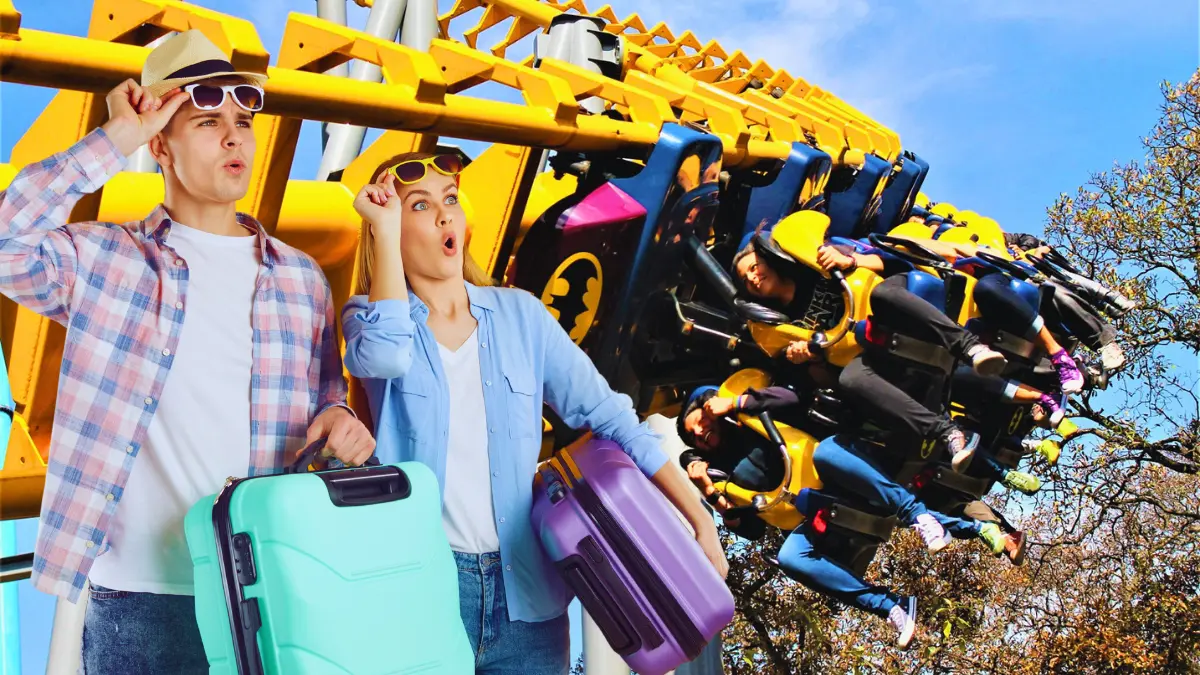 No hace ir muy lejos para visitar uno de los mejores parques de diversiones de México Foto: Canva/Six Flags