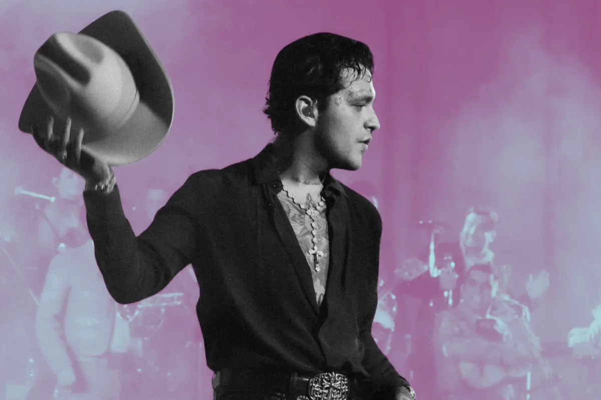Christian Nodal en concierto: ( Foto: IG @nodal / Canva)