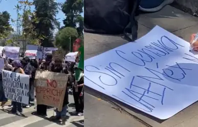 VIDEO | Bloqueo en Toluca: estudiantes de Prepa 1 de la UAEMéx exigen mejoras educativas