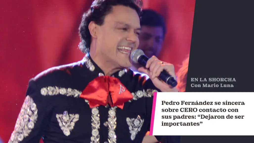 Pedro Fernández se sincera sobre el cero contacto con sus padres: "Dejaron de ser importantes"