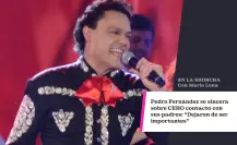 Pedro Fernández se sincera sobre el cero contacto con sus padres: “Dejaron de ser importantes”
