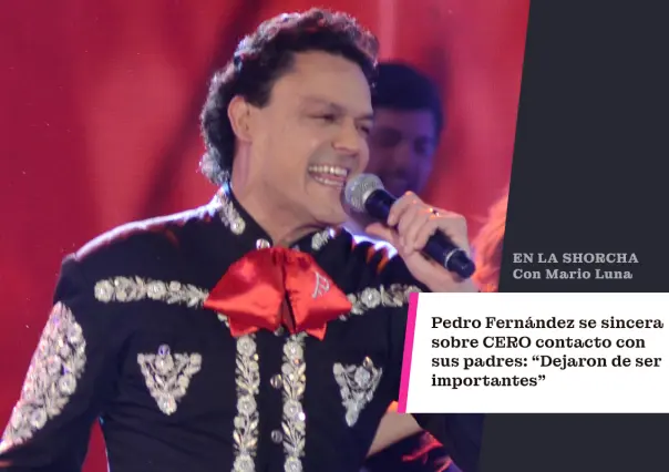 Pedro Fernández se sincera sobre el cero contacto con sus padres: "Dejaron de ser importantes"