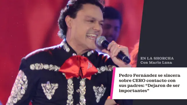 Pedro Fernández se sincera sobre el cero contacto con sus padres: "Dejaron de ser importantes"