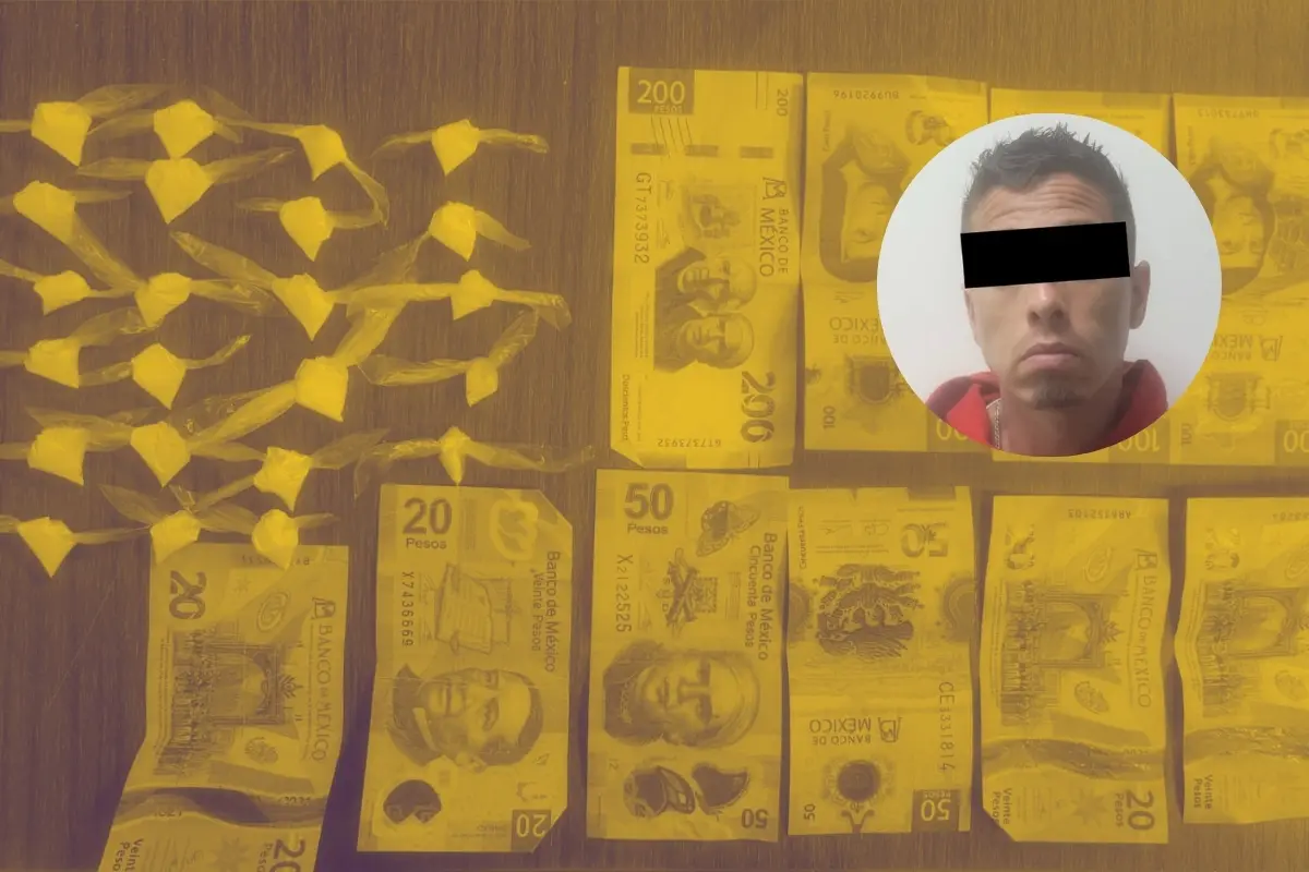 Hombre detenido en el municipio de Santiago con droga y dinero en efectivo. Foto: Canva