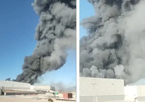 VIDEO| Reportan incendio en planta Daimay 5 en Ramos Arizpe