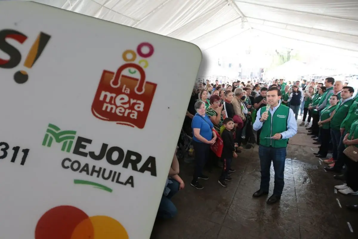 La Tarjeta La Mera Mera en Coahuila podrá ser tramitada en Saltillo esta semana / Fotos: Mejora Coahuila | Edgar Romero | Canva