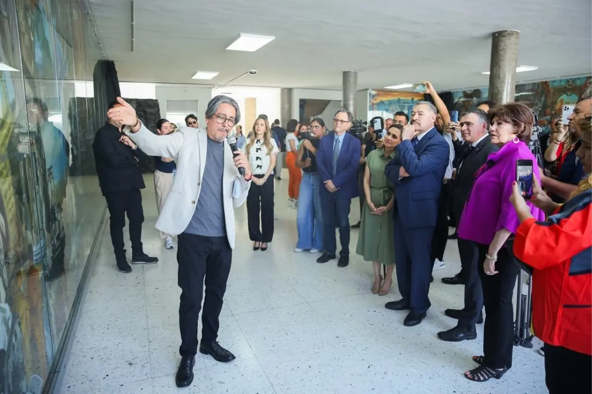 FACDYC inaugura mural por 200 años de tradición jurídica. Foto: UANL