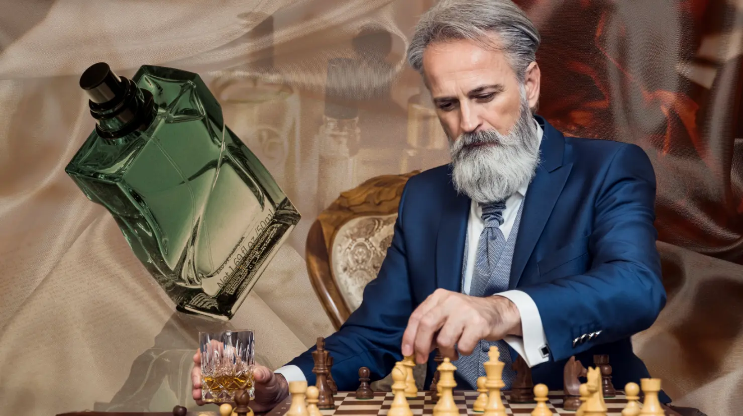 3 perfumes con aroma a cuero para hombres mayores de 50 años. Foto: Canva.