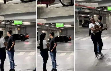 Conductor intenta truco de manejo y choca en estacionamiento de Monterrey I VIDEO