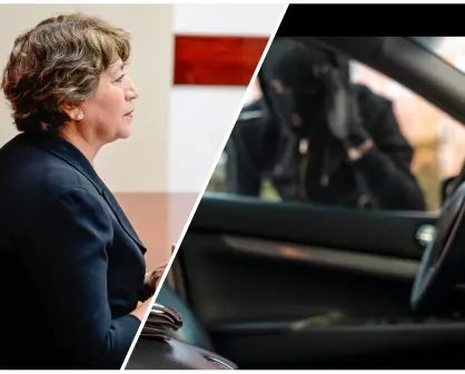Delfina Gómez asegura que el robo de vehículos bajó casi un 39% en Edomex