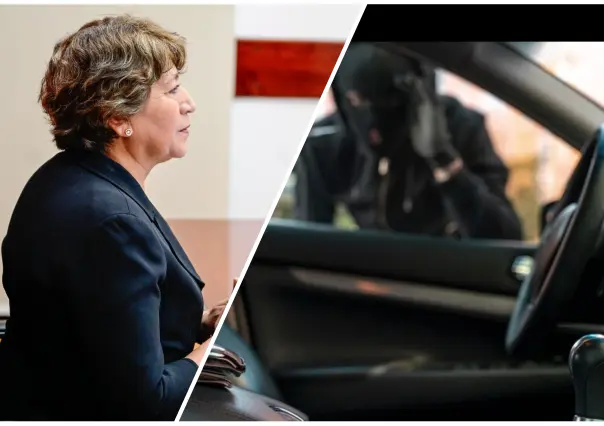 Delfina Gómez asegura que el robo de vehículos bajó casi un 39% en Edomex