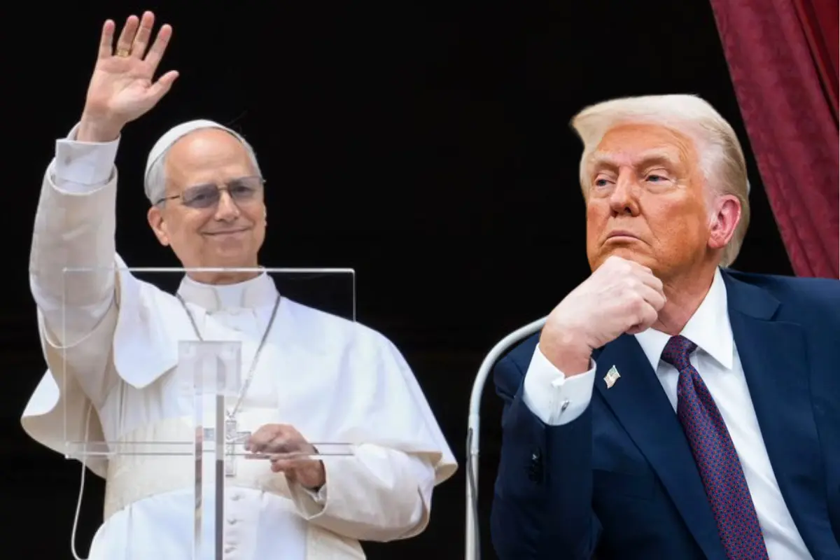 La elección de León XIV como Papa marca un hito, pero sus opiniones sobre Trump han generado controversia en los círculos católicos. Foto: Canva / Vaticans News / @realDonaldTrump