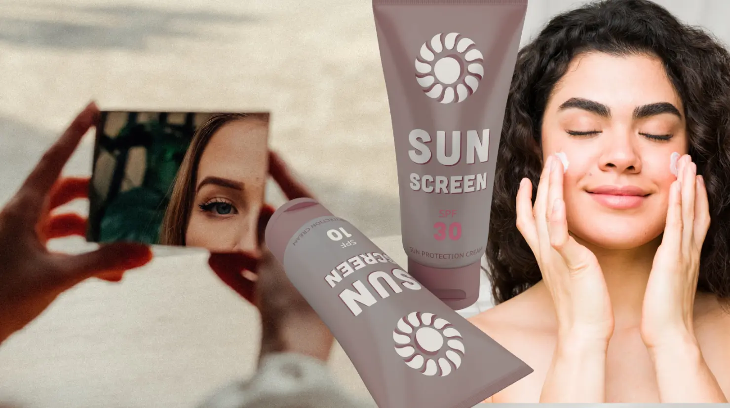 ¿Qué tan bien aplicas tu protector solar? Haz la prueba del espejo. Foto: Canva.