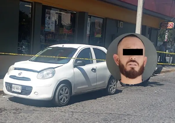 VIDEO | Policía de Monterrey intercepta carro robado y detiene a sospechoso