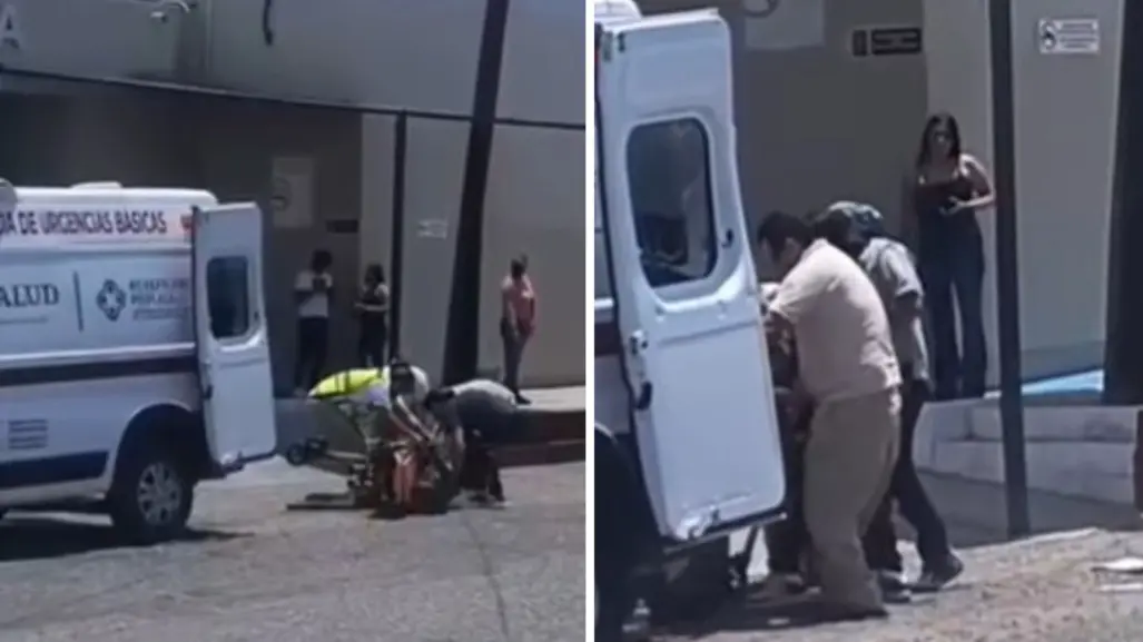 Paciente de urgencias en el IMSS La Paz se les cae antes de ser atendido